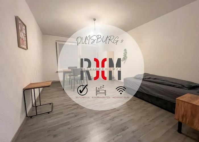 Livemore24 - 5 In Wlan - Smart-tv - 24-7 Check-in Und Kueche Appartamento Duisburgo